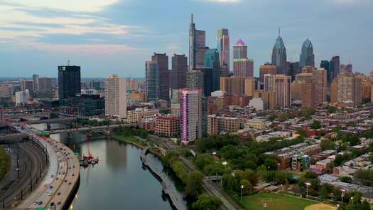 Skyline from Schuylkill River