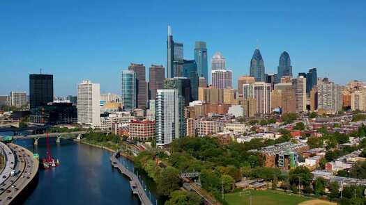 Skyline from Schuylkill River