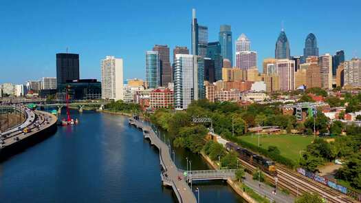 Skyline from Schuylkill River