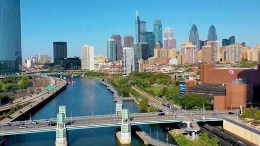 Skyline from Schuylkill River