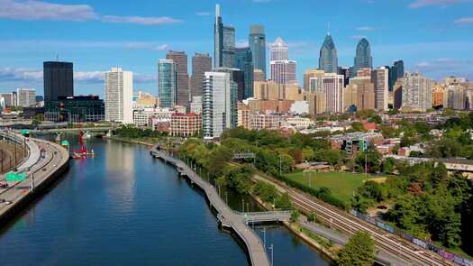 Skyline from Schuylkill River