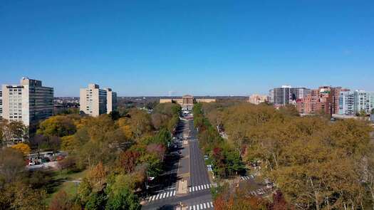 Ben Franklin Parkway Art Museum fall