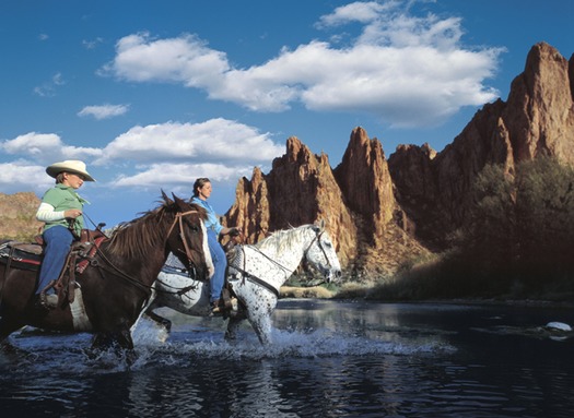 Horseback River Crossing