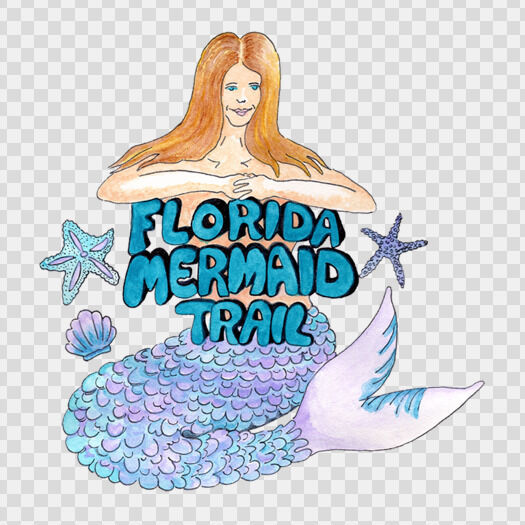 Florida Mermaid Trail Logo, Florida's Adventure Coast