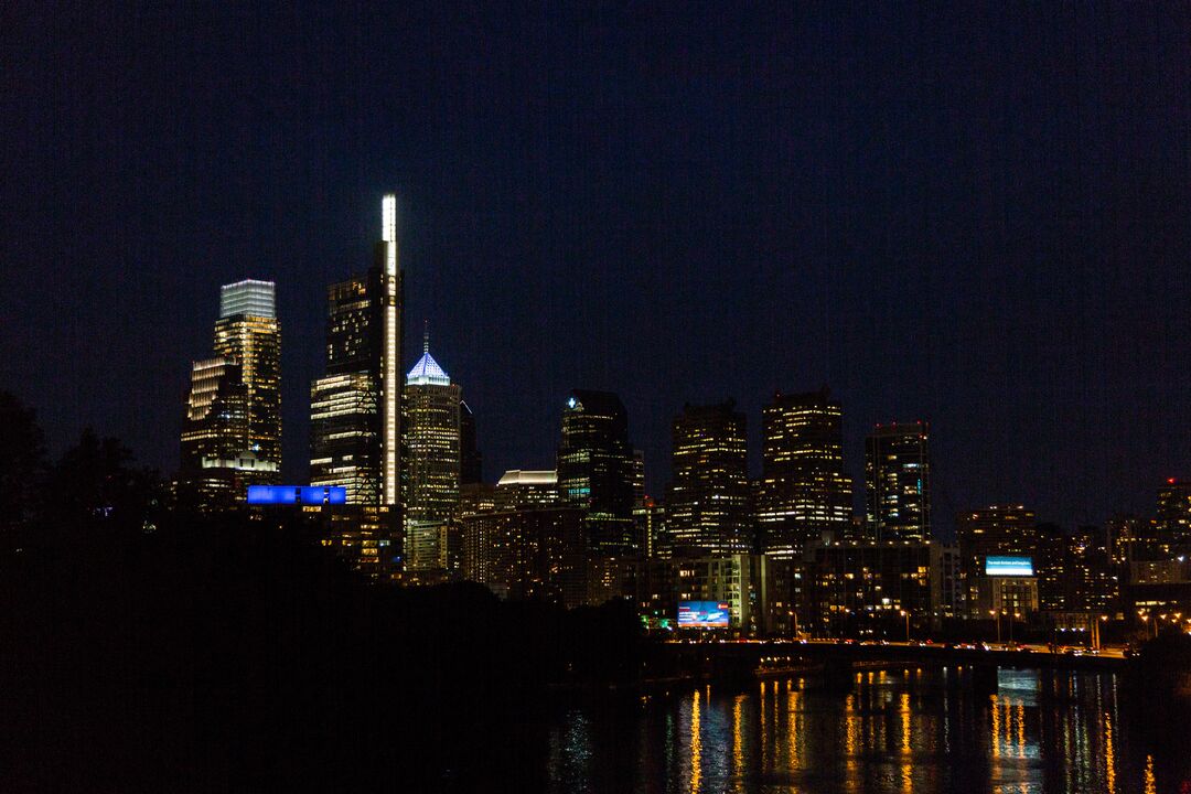 Philadelphia Skyline From Spring Garden Street Bridge Skyline