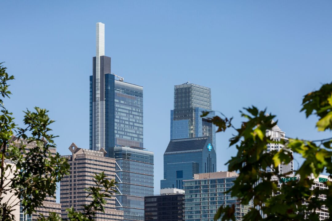 Philadelphia Skyline From Penn Park