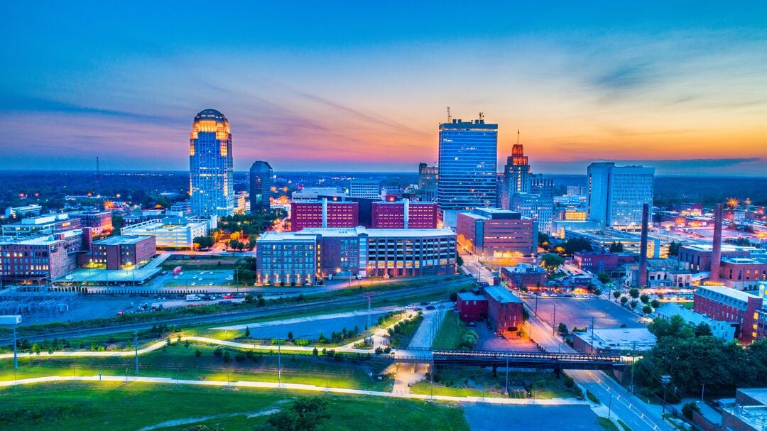 Downtown skyline - credit Kevin Ruck and Visit Winston-Salem