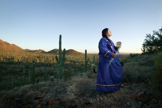 American Indian Basket Weaver