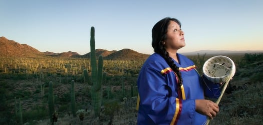 American Indian Basket Weaver