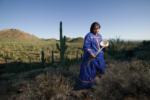 American Indian Basket Weaver