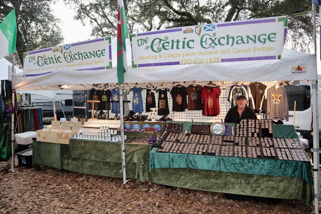 Sertoma Youth Ranch Celtic Festival apparel and food tents