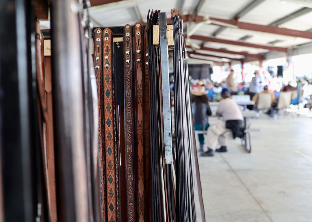 Handmade Leather Belts at Florida Bluegrass Classic