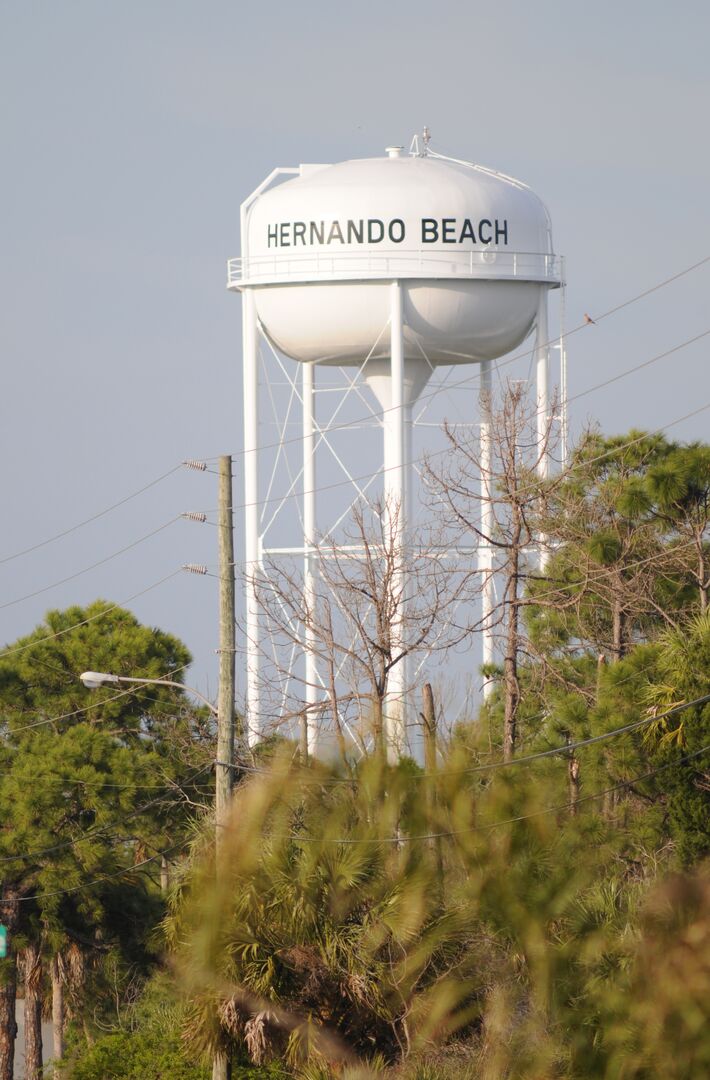 Hernando Beach water tower