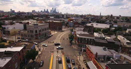 Fishtown drone skyline