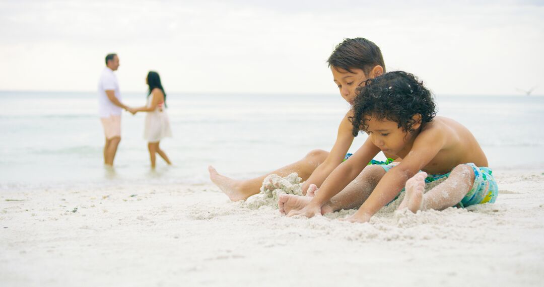 Family at AMI Beach