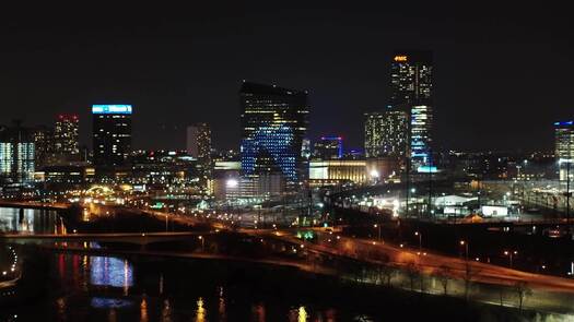 Philly Shines Blue: Drone Video