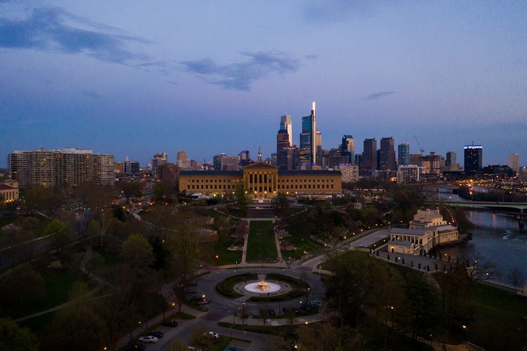 Philly Shines Blue, Philadelphia Museum of Art