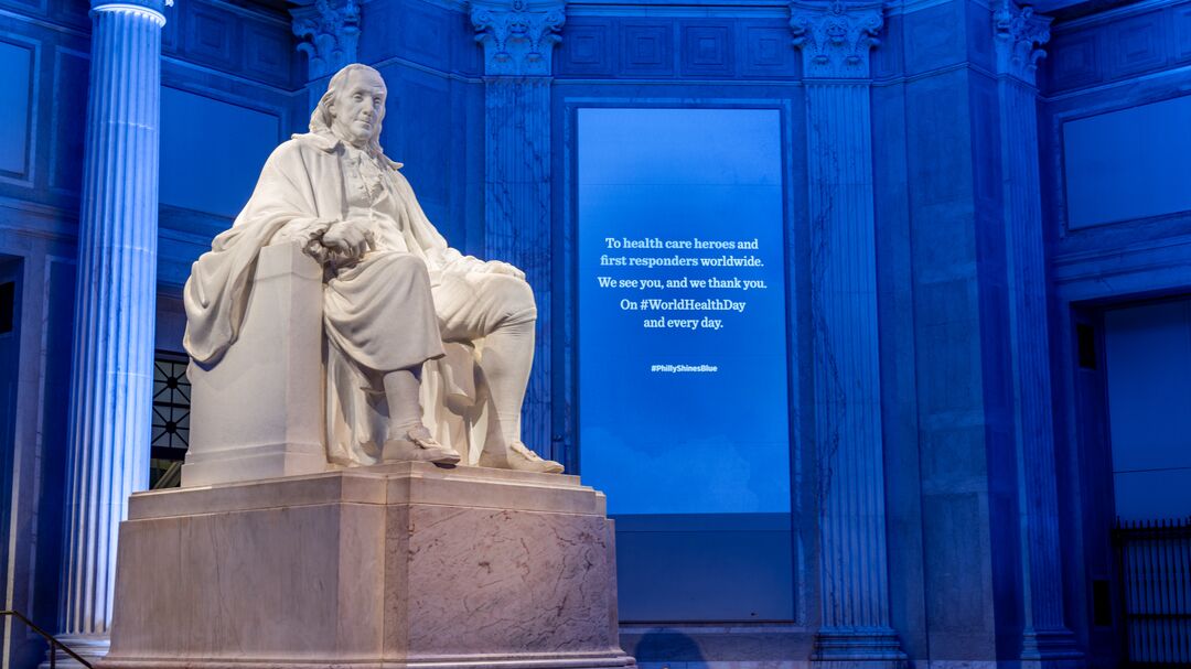 Philly Shines Blue, The Franklin Institute