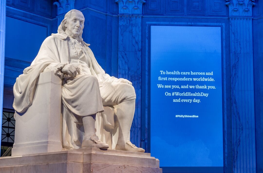 Philly Shines Blue, The Franklin Institute