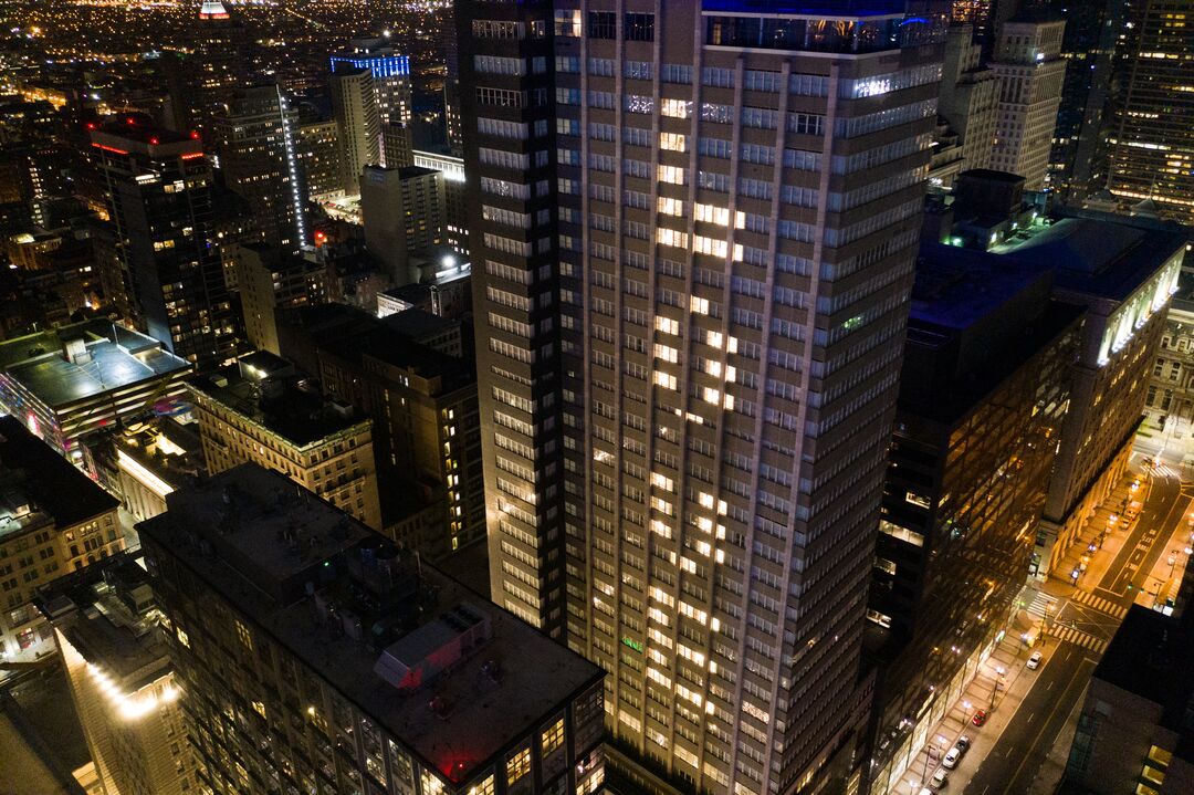 Philly Shines Blue, Loews Philadelphia Hotel