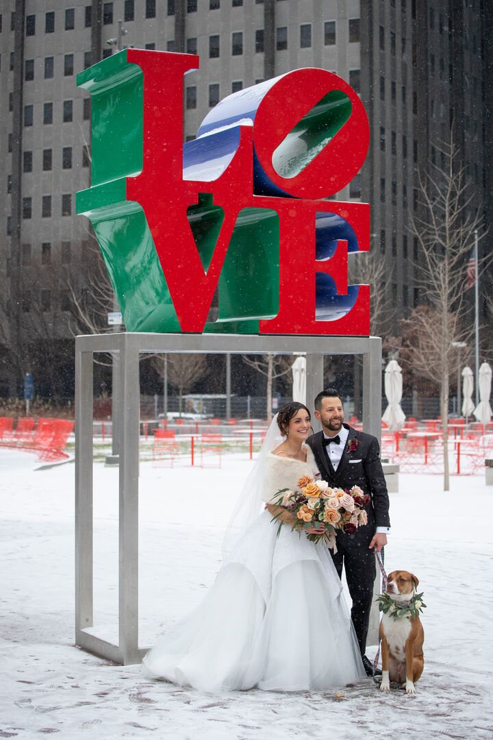 Snow at LOVE Park