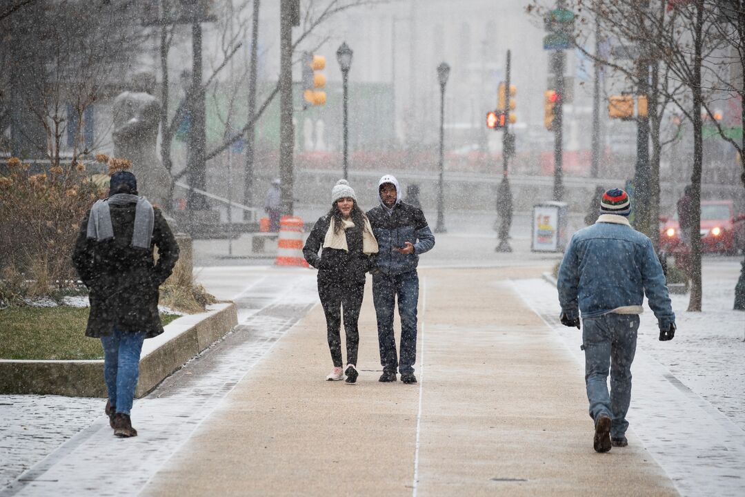 Snow at City Hall