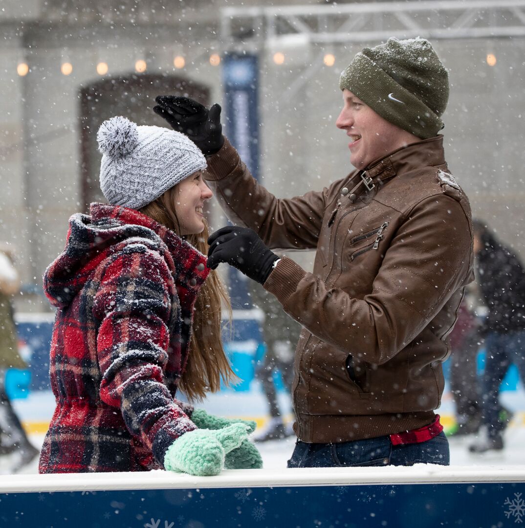 Snow at Dilworth Park