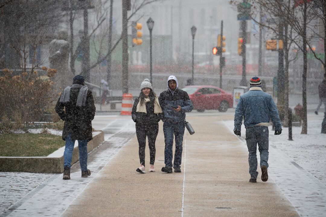 Snow at City Hall