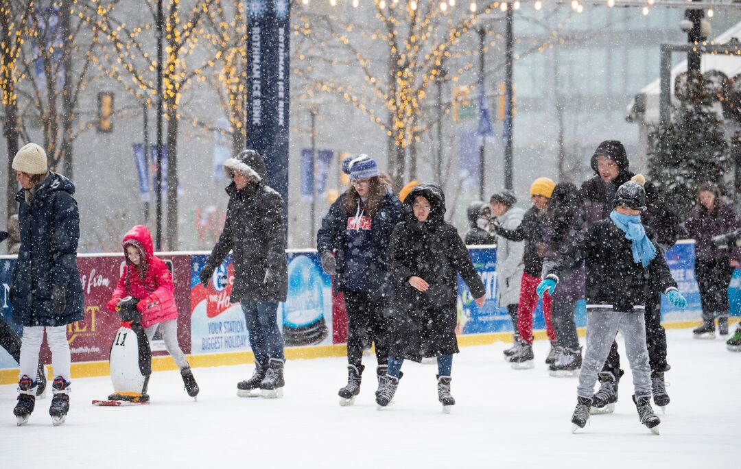 Snow at Dilworth Park