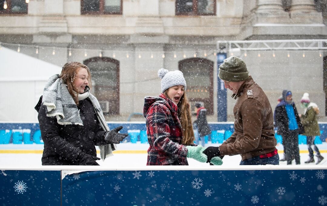 Snow at Dilworth Park