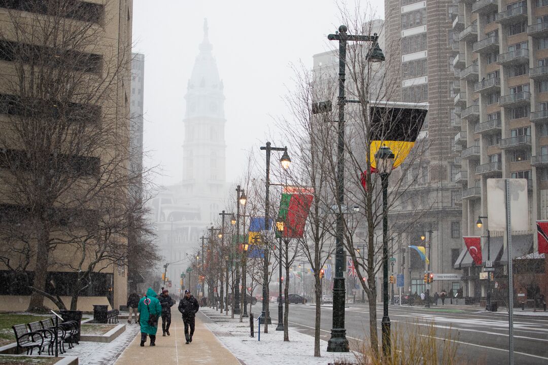 Snow at City Hall