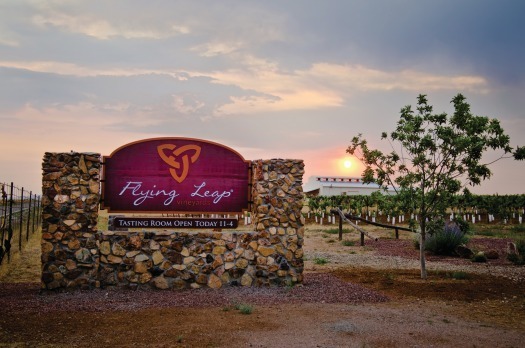 Flying Leap Vineyards Entrance