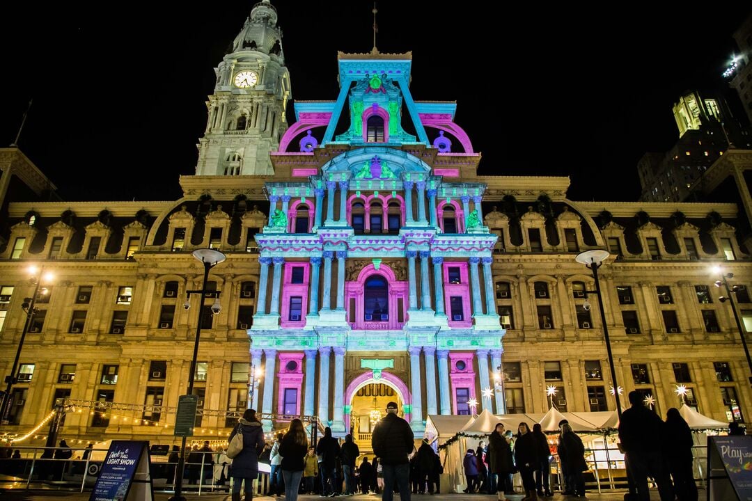 Deck the Hall Light Show, City Hall
