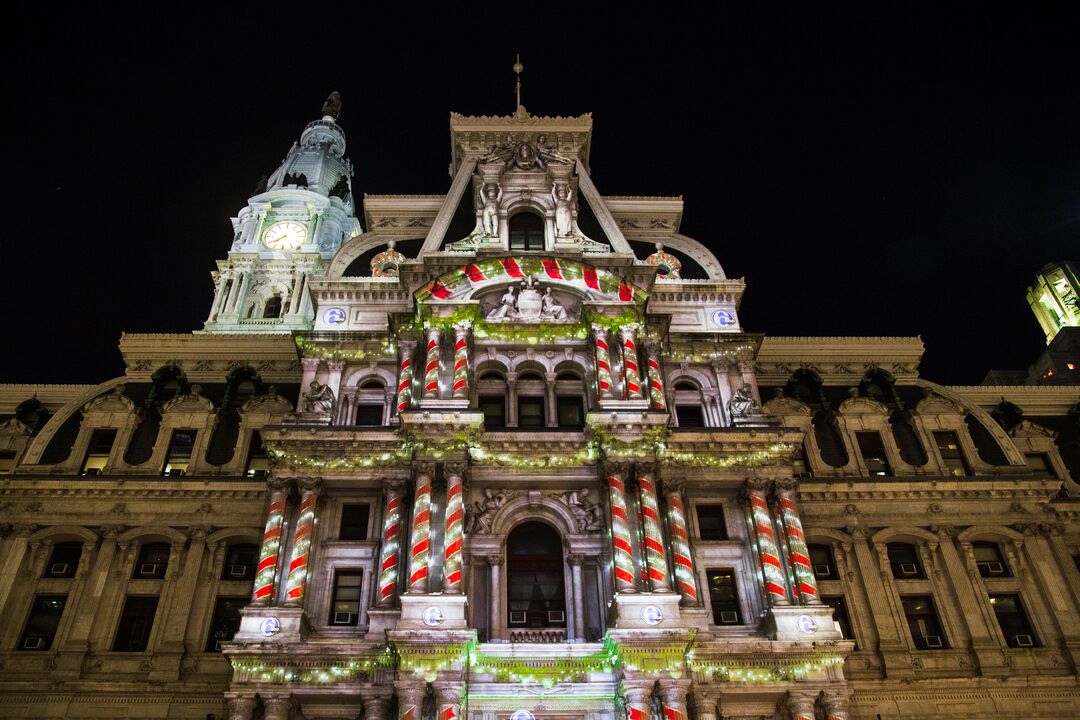Deck the Hall Light Show, City Hall