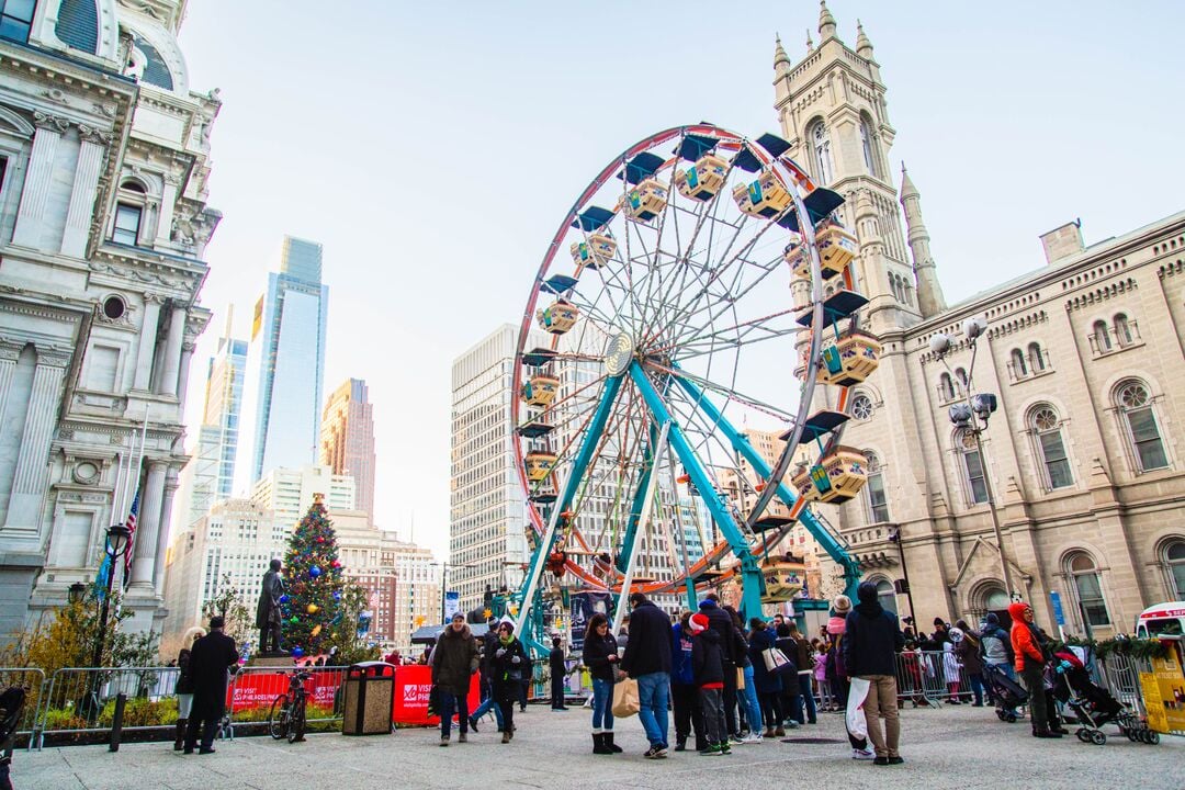 Christmas Village Ferris Wheel