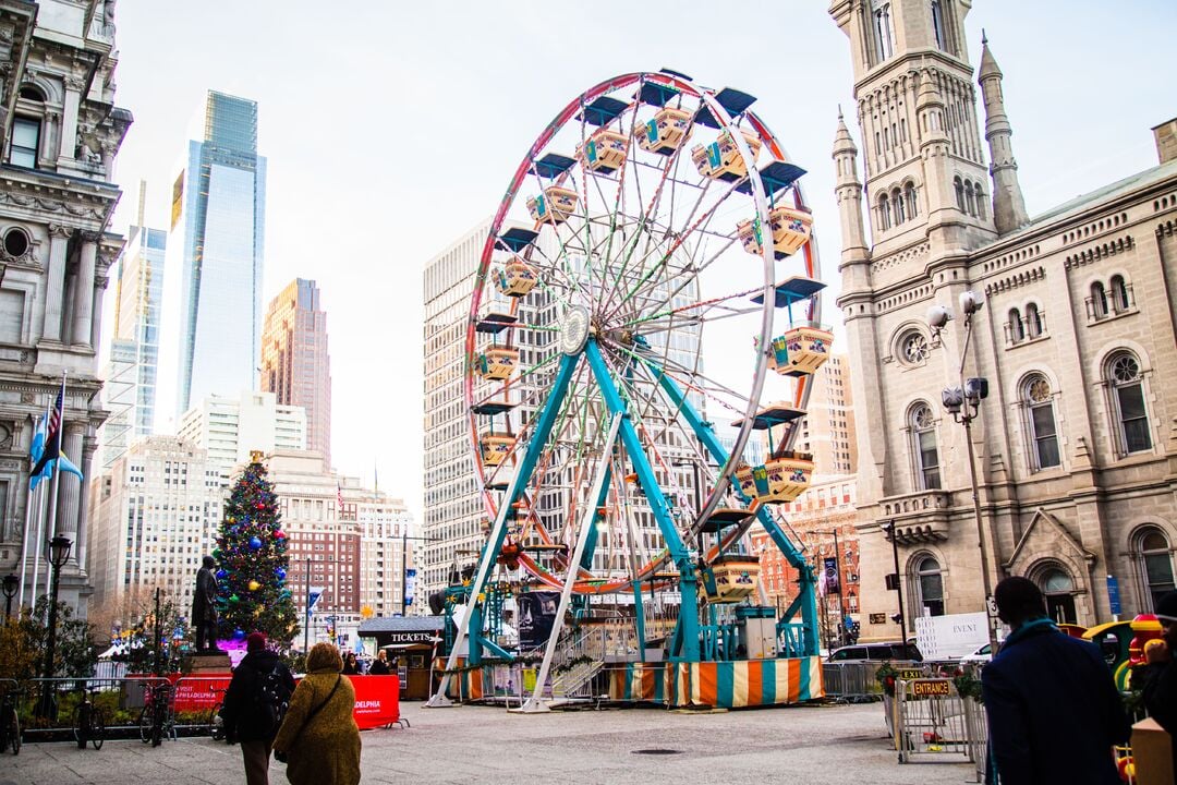 Christmas Village Ferris Wheel