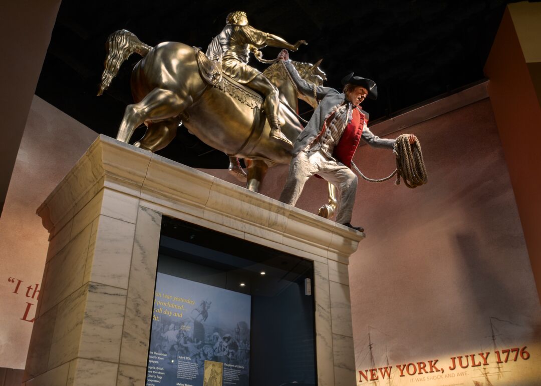 King George III Statue and Sailor