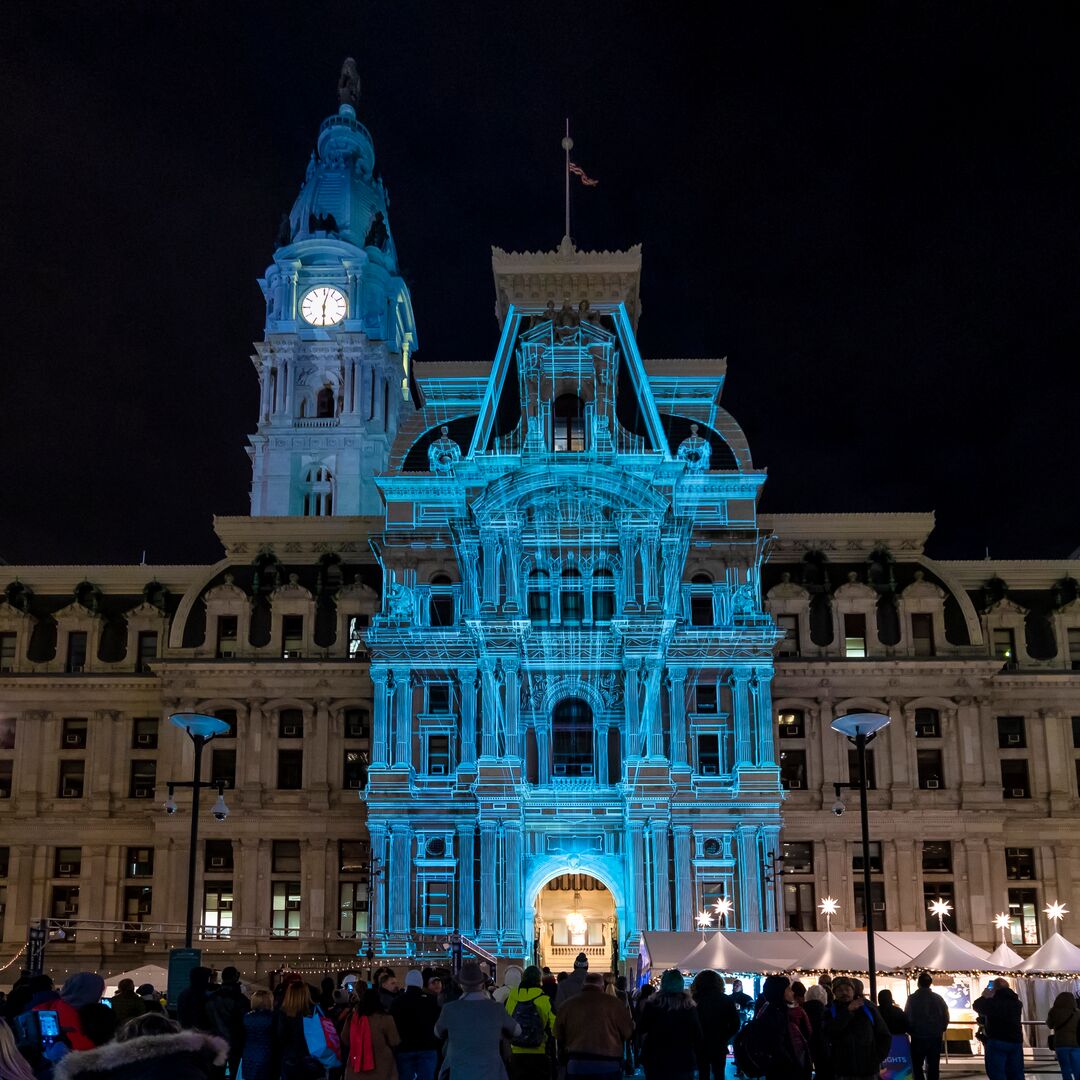 Deck the Hall Light Show, City Hall