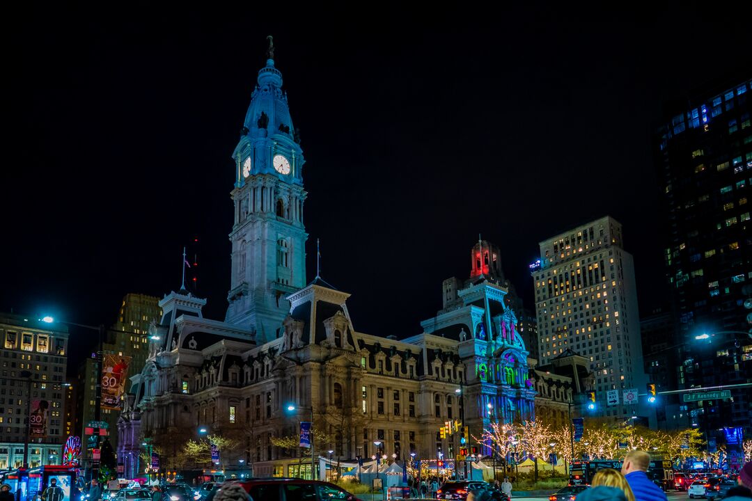 Deck the Hall Light Show, City Hall