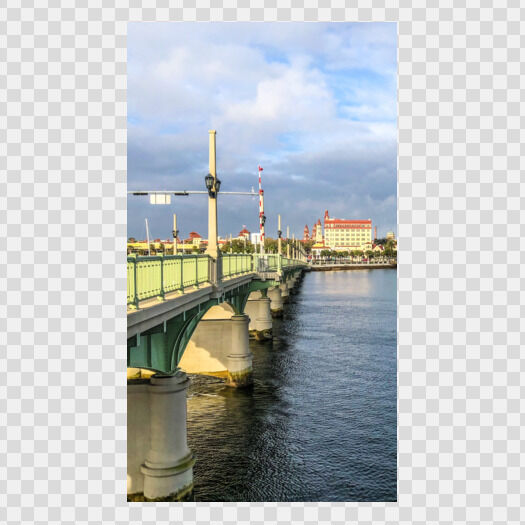 Bridge of Lions on a sunny day