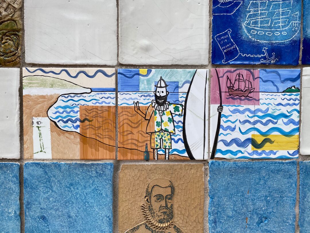 Aviles Street Menendez surfer mosaic-11