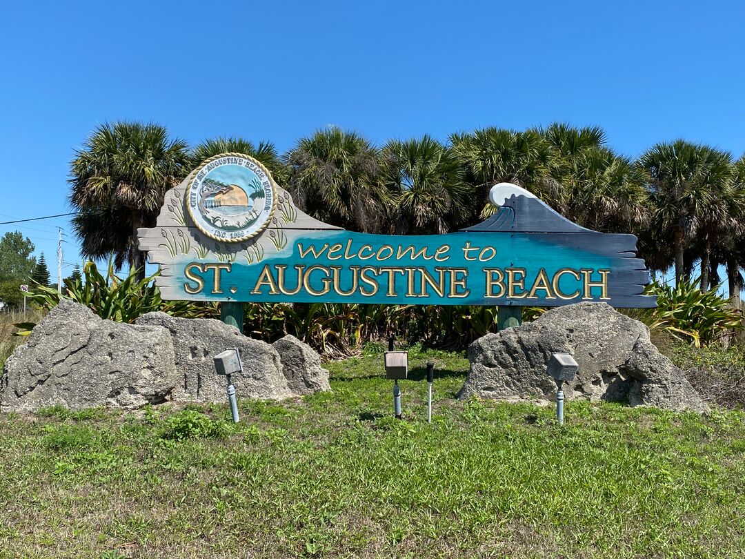 St. Augustine Beach Sign