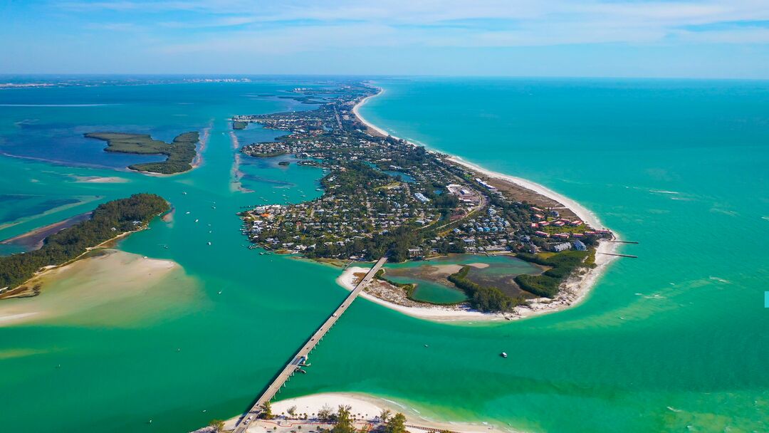 Aerial of Longboat Key Pass- Madden Media