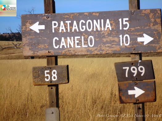 Patagonia Sign in San Rafael Valley