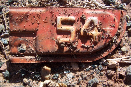 Old License Plate