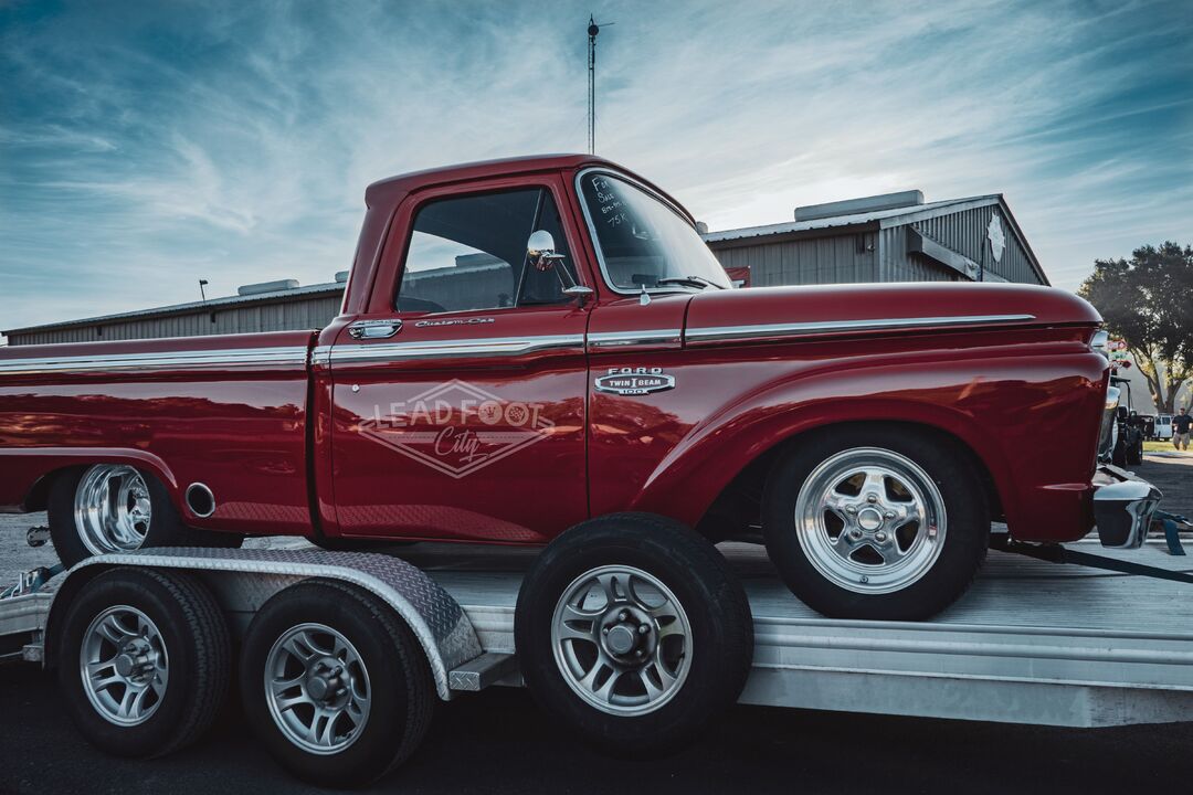 Red Truck on Trailer LFC