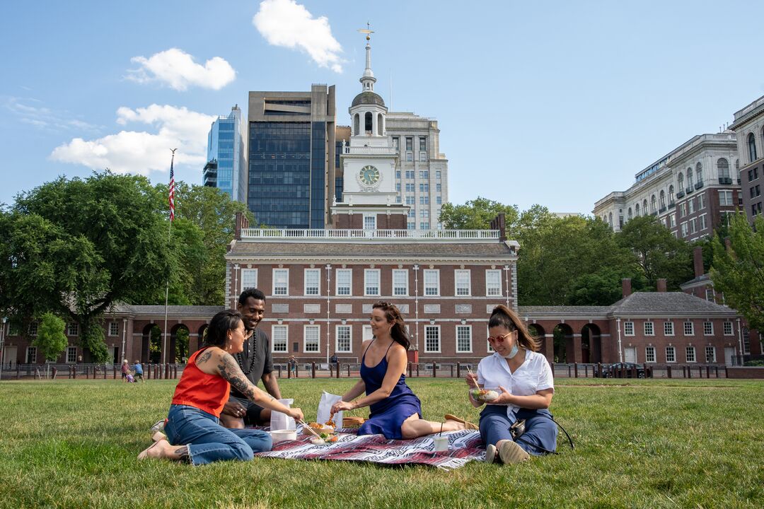 Picnic on Independence Mall