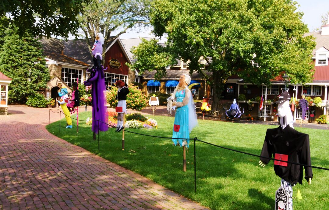 Peddler's Village Scarecrows in the Village