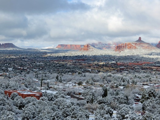 Snow in Sedona