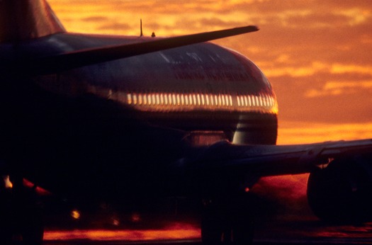 Plane at Sky Harbor International Airport